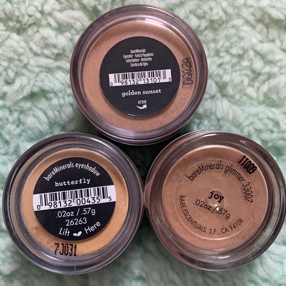 Bareminerals golden trio eyeshadow set